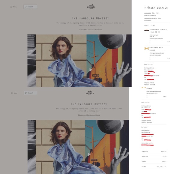 Hermes Gold Constance Belt 38mm Belt Set - Picture 10 of 10